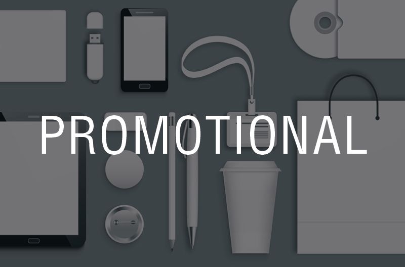 Placeholder Image Showing Various Promotional Items